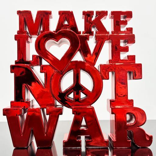 Make Love not War red